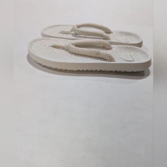 ALLBIRDS Sandals White Blizzard Sugar Zeffers Flip Flops Women's Size US 9.5 EUC - Picture 5 of 13